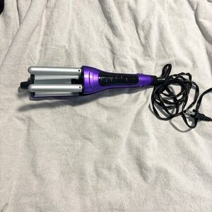 Bed Head A Wave We Go Purple Waver‎ Hair Tool Triple Barrel Crimper